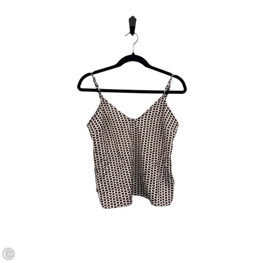 Top Sleeveless By A New Day In Brown & White, Size: Xs