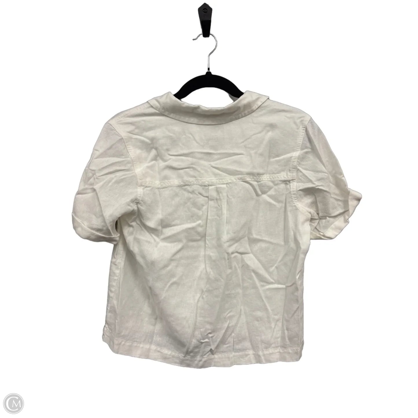 Top Short Sleeve By Universal Thread In Ivory, Size: Xs