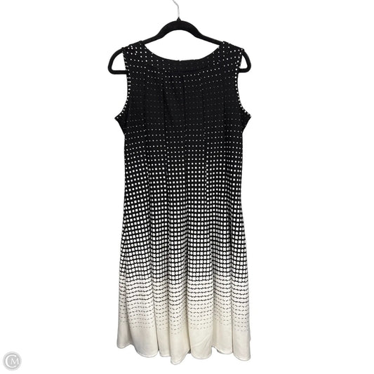 Dress Casual Midi By Haani In Black & White, Size: Lp
