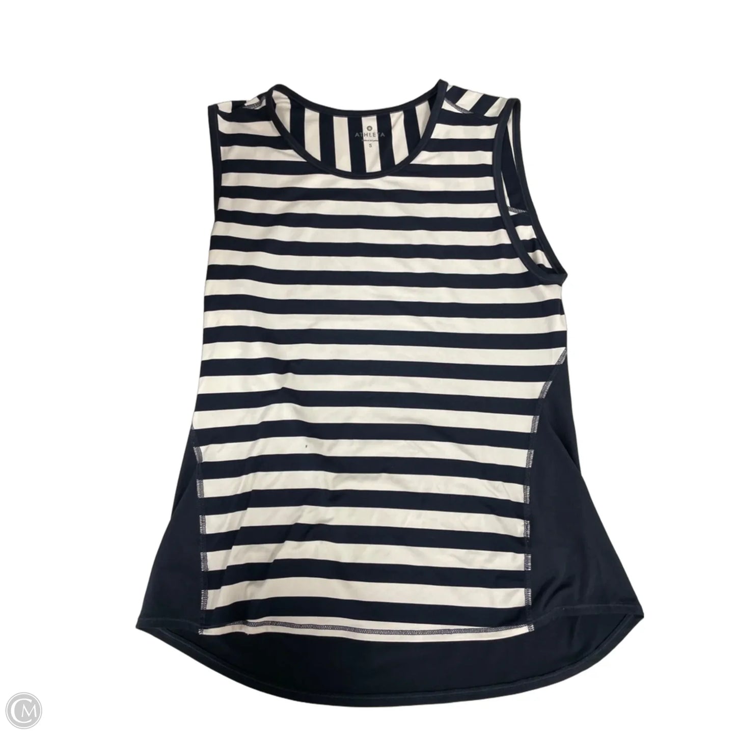 Athletic Tank Top By Athleta In Blue & White, Size: S