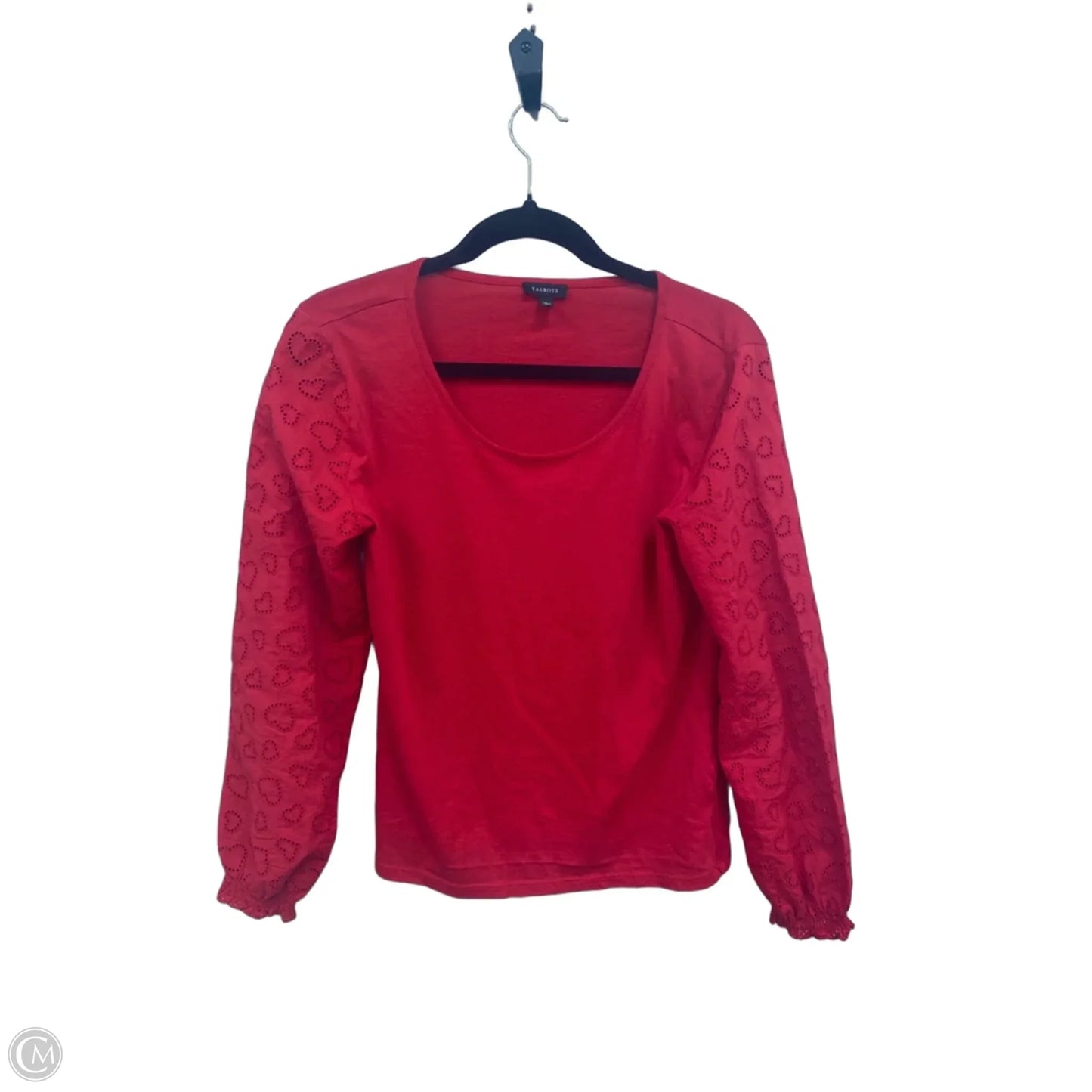 Top Long Sleeve By Talbots In Red, Size: S