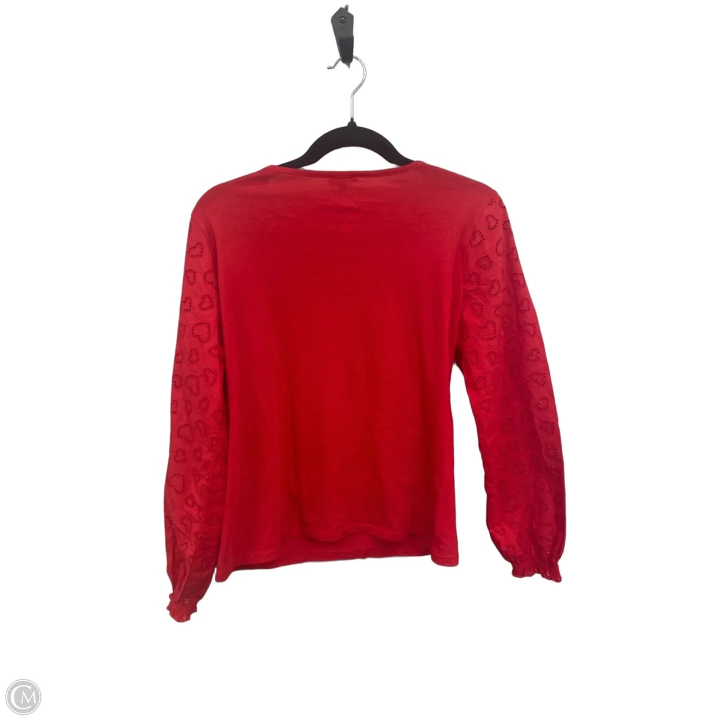 Top Long Sleeve By Talbots In Red, Size: S