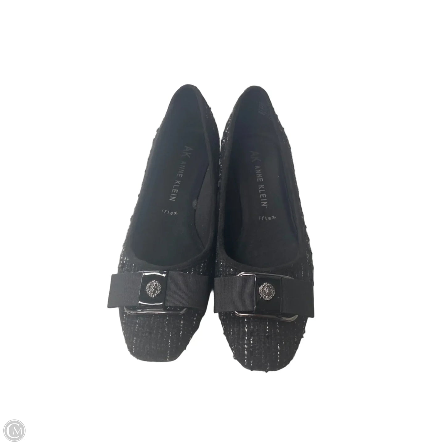 Shoes Heels Wedge By Anne Klein In Black & White, Size: 9.5