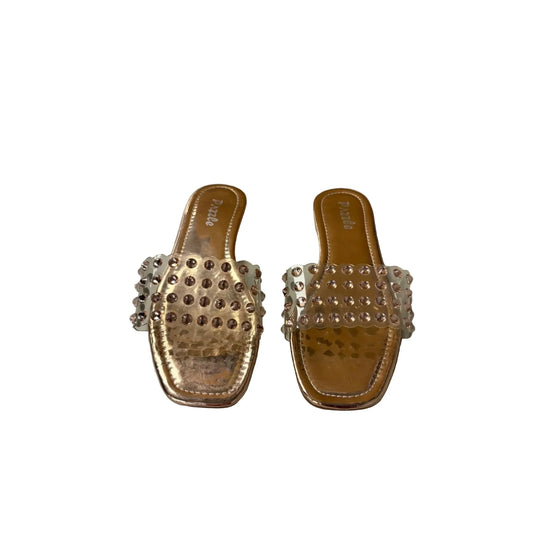Sandals Flats By Cme In Rose Gold, Size: 7.5