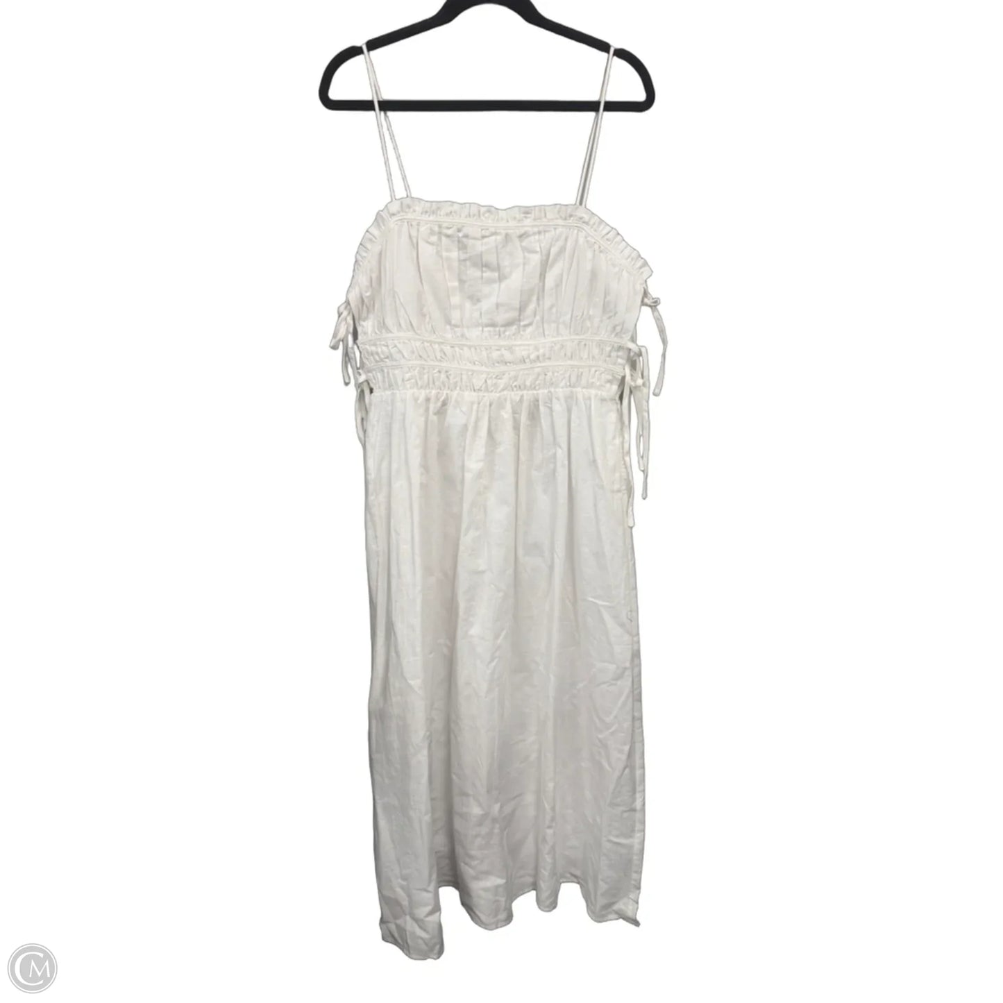 Dress Casual Maxi By Cmc In White, Size: 8