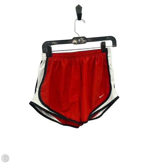 Athletic Shorts By Nike Apparel In Red & White, Size: M
