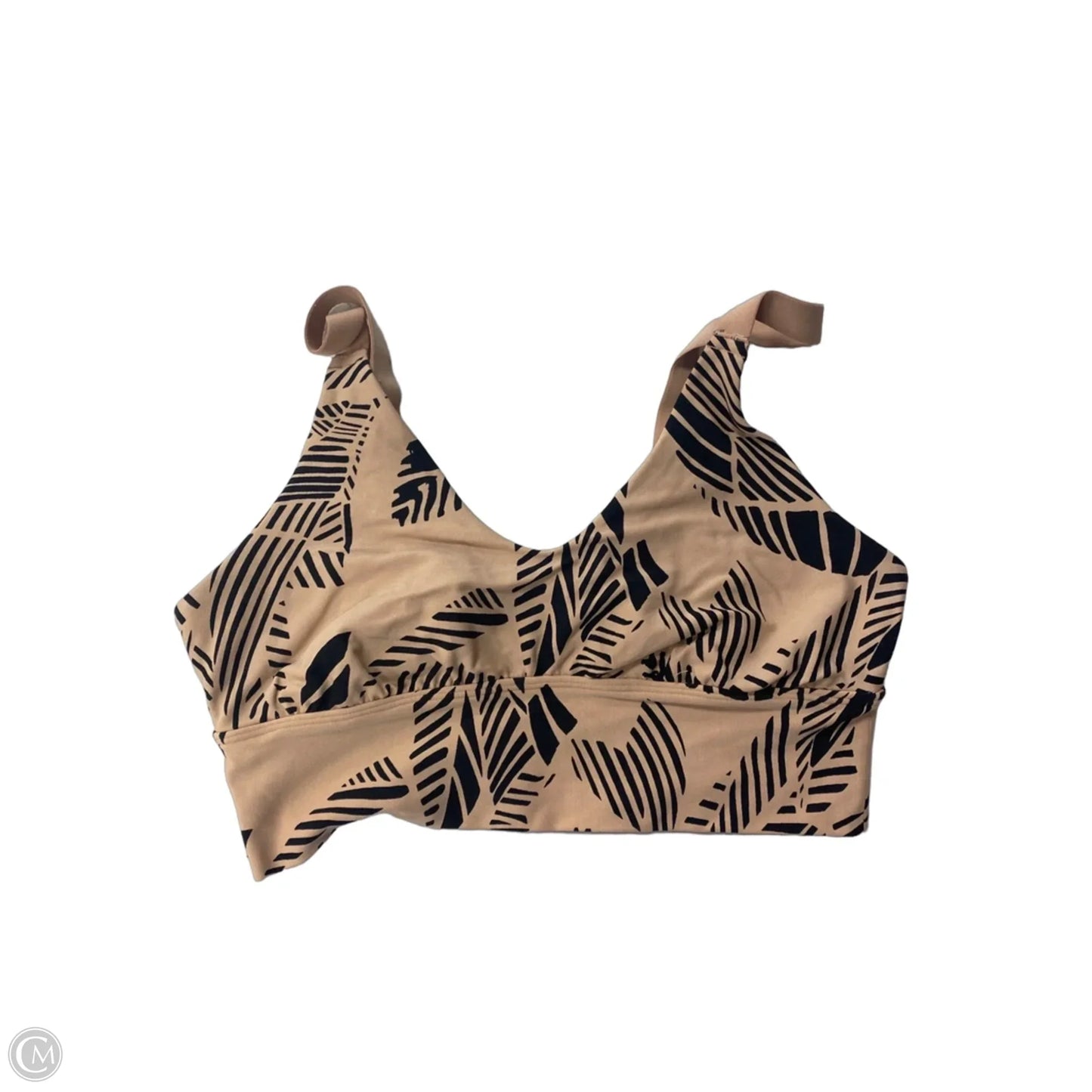 Athletic Bra By Aerie In Black & Tan, Size: M