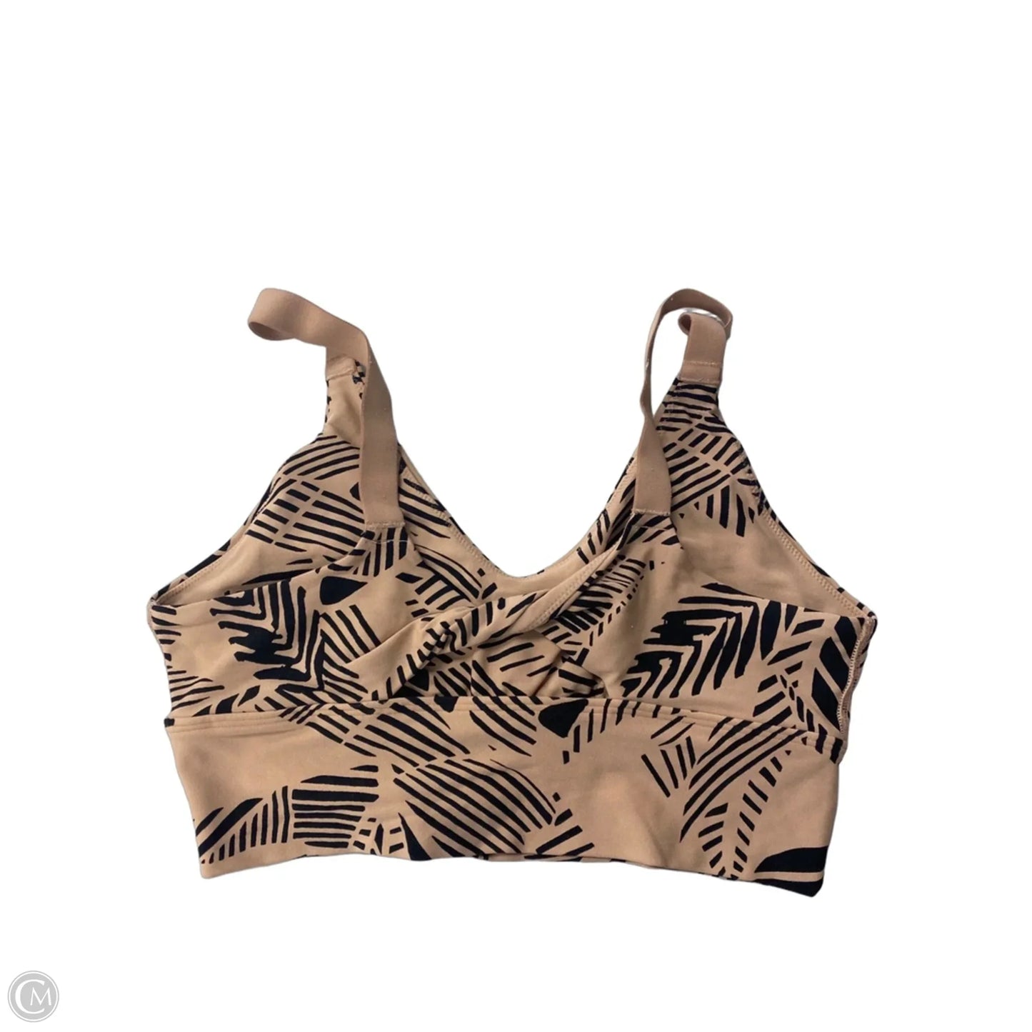 Athletic Bra By Aerie In Black & Tan, Size: M