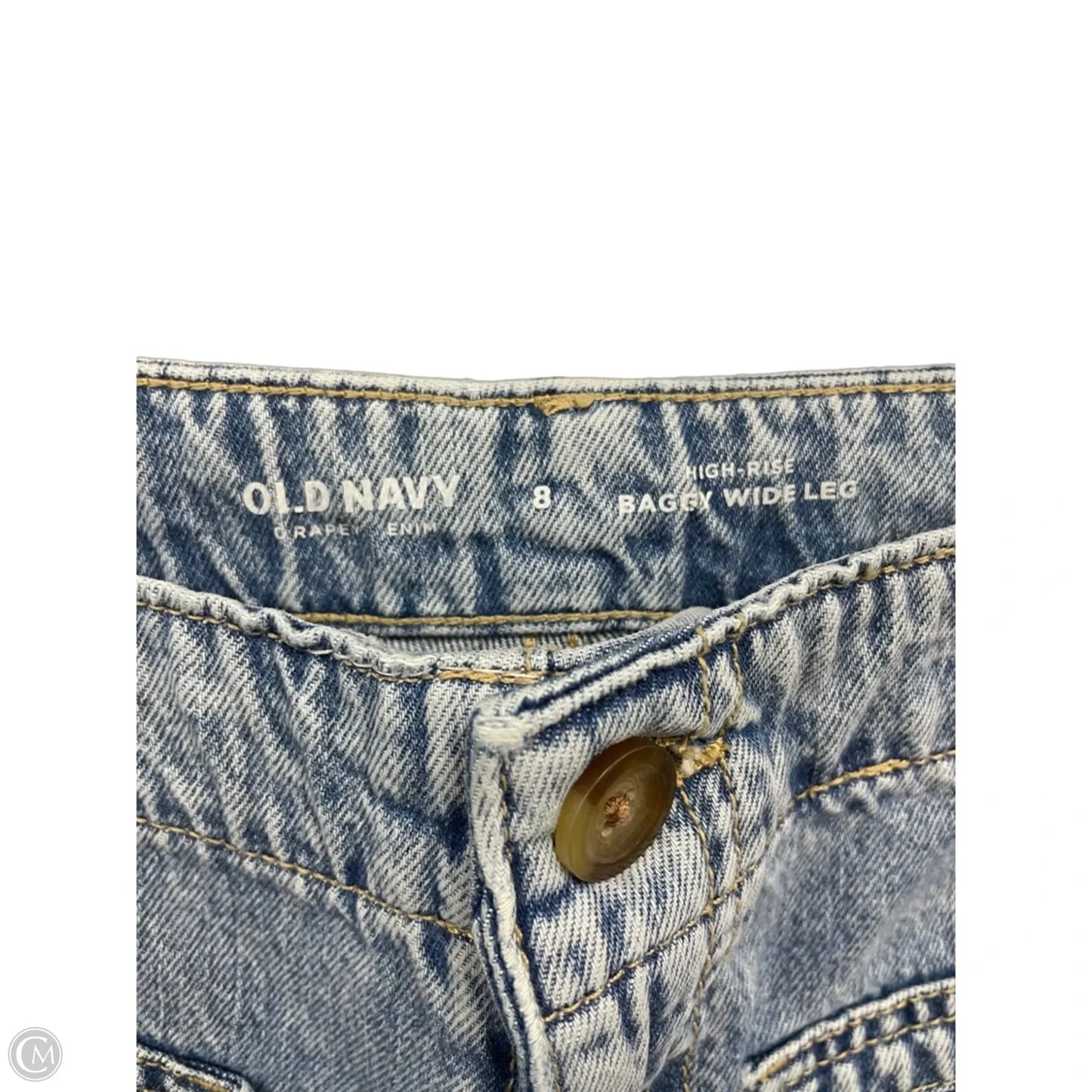 Jeans Wide Leg By Old Navy In Blue Denim, Size: 8