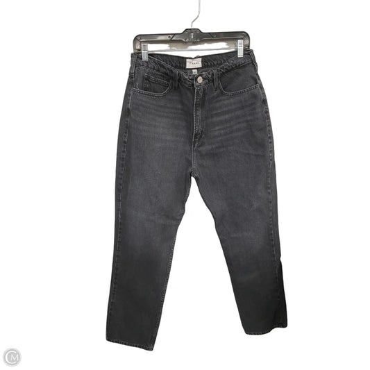 Jeans Boyfriend By Frame In Black Denim, Size: 10