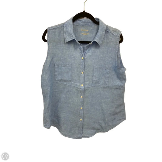 Top Sleeveless Designer By Lilly Pulitzer In Blue, Size: L