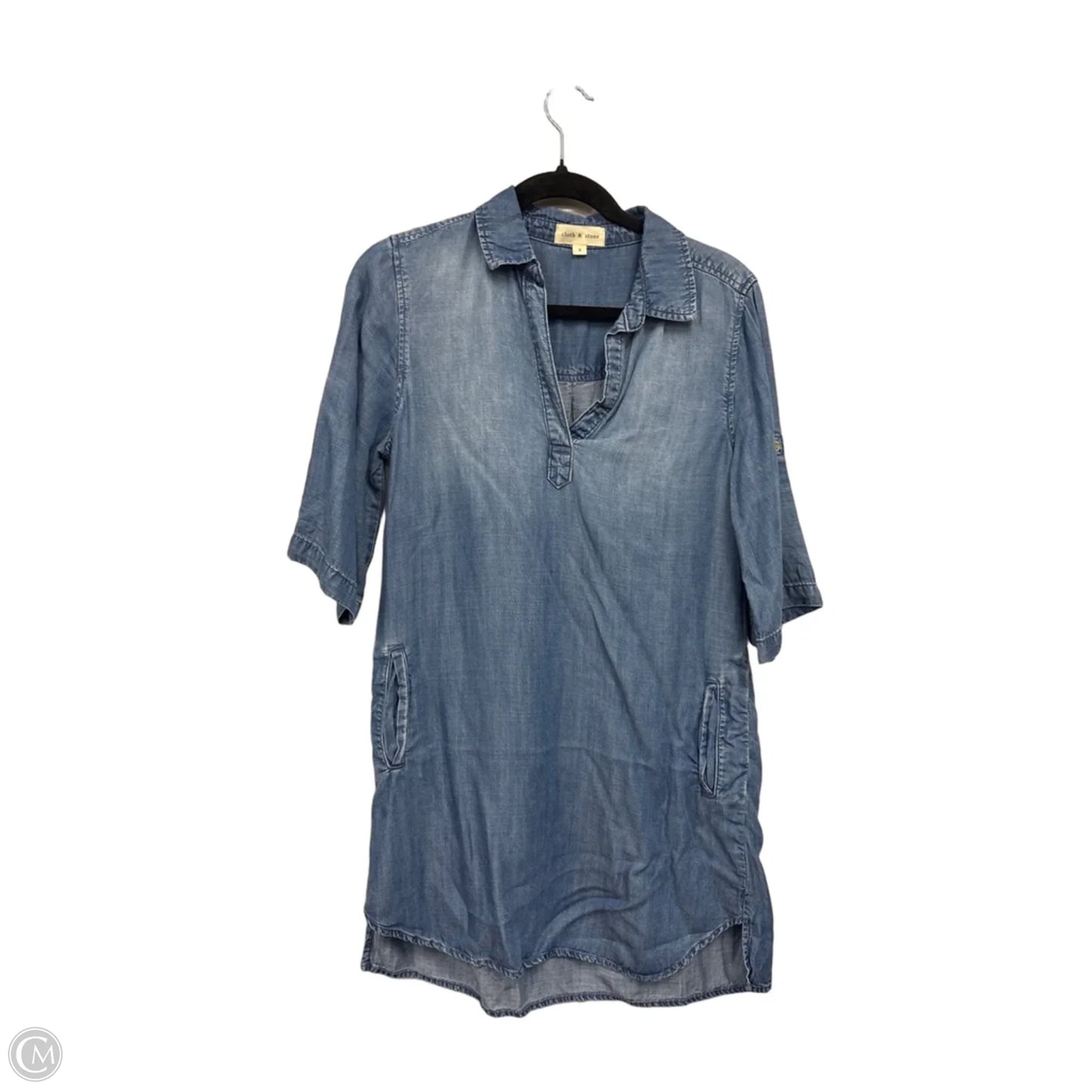 Dress Casual Short By Cloth & Stone In Blue Denim, Size: S