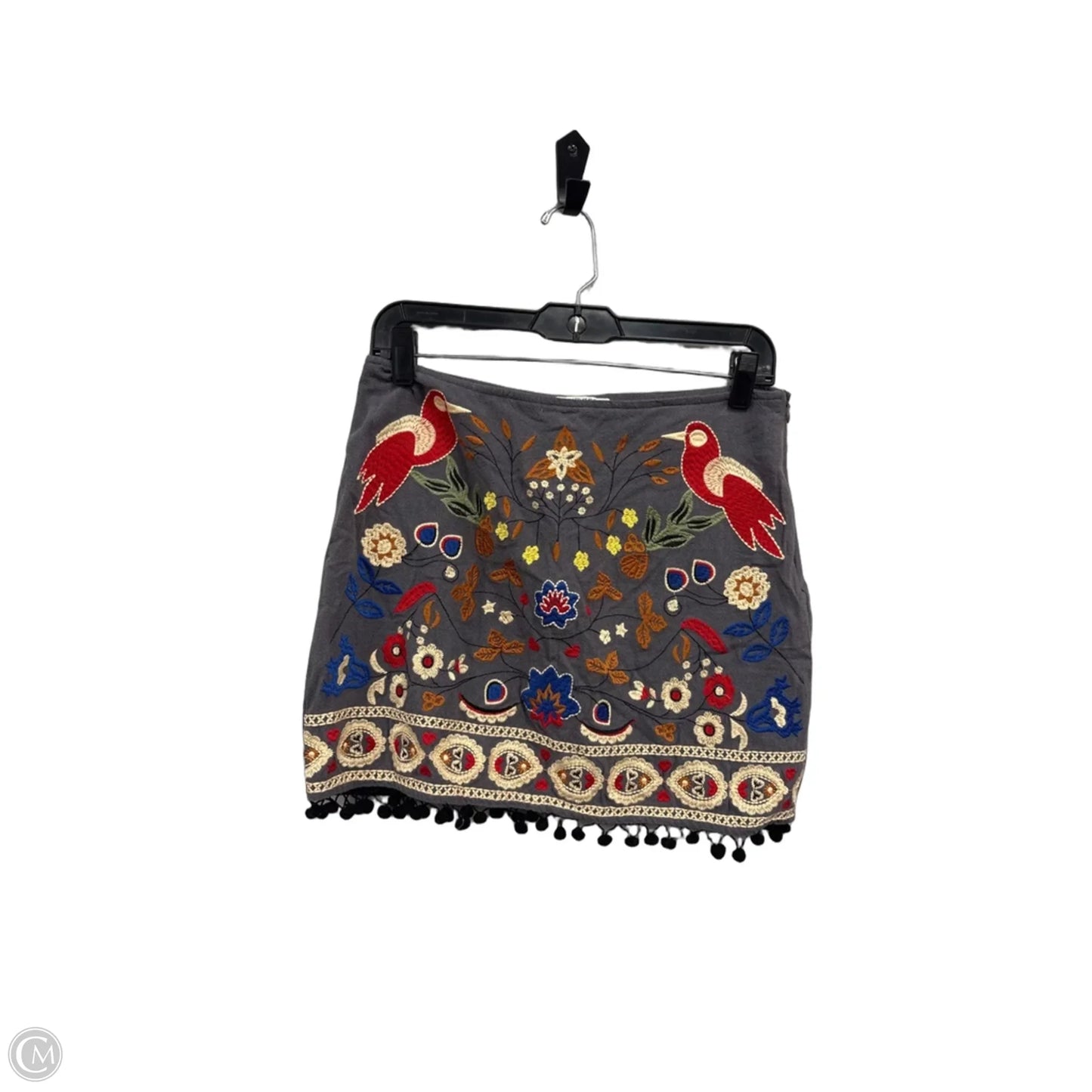 Skirt Mini & Short By Umgee In Grey & Red, Size: M