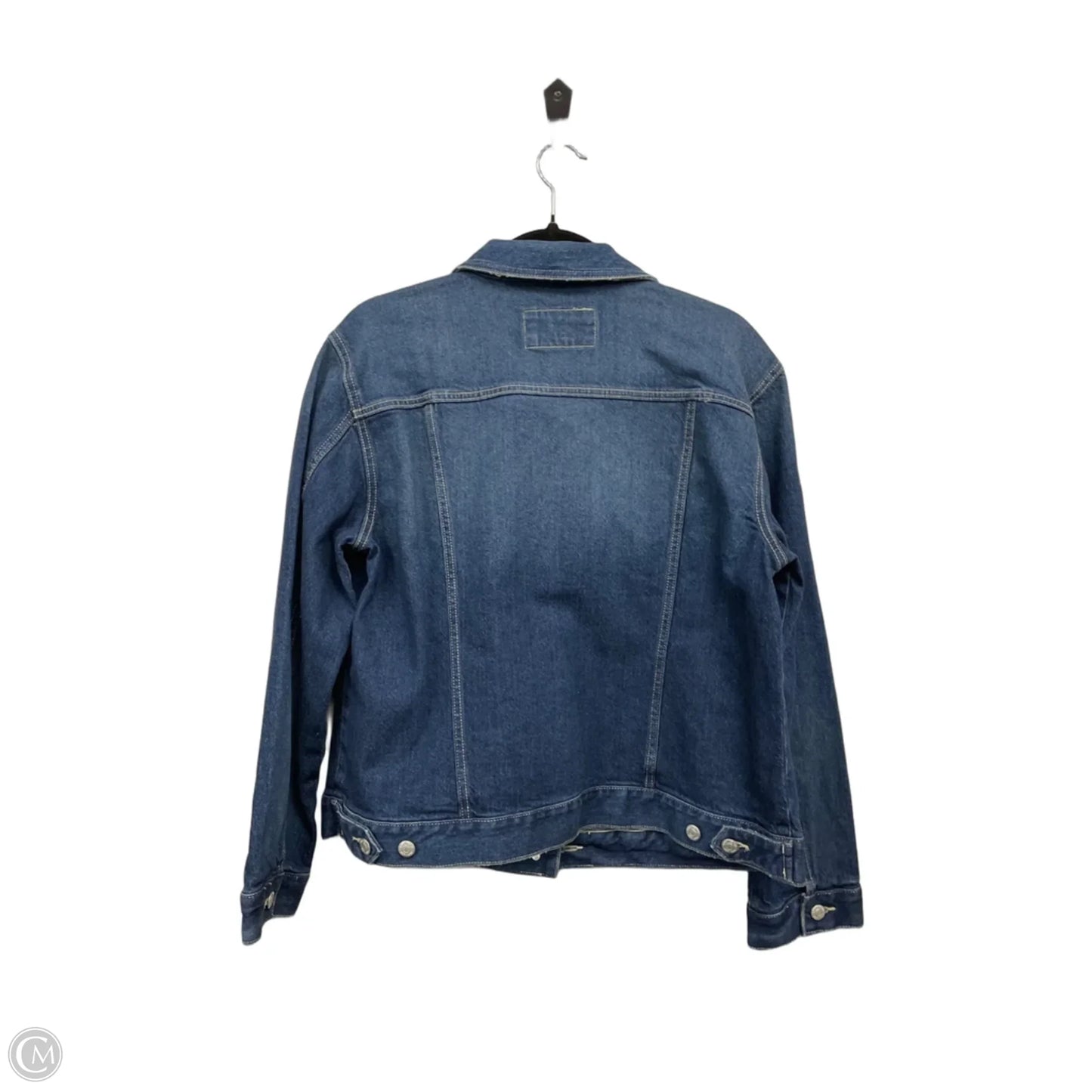 Jacket Denim By Loft In Blue Denim, Size: L