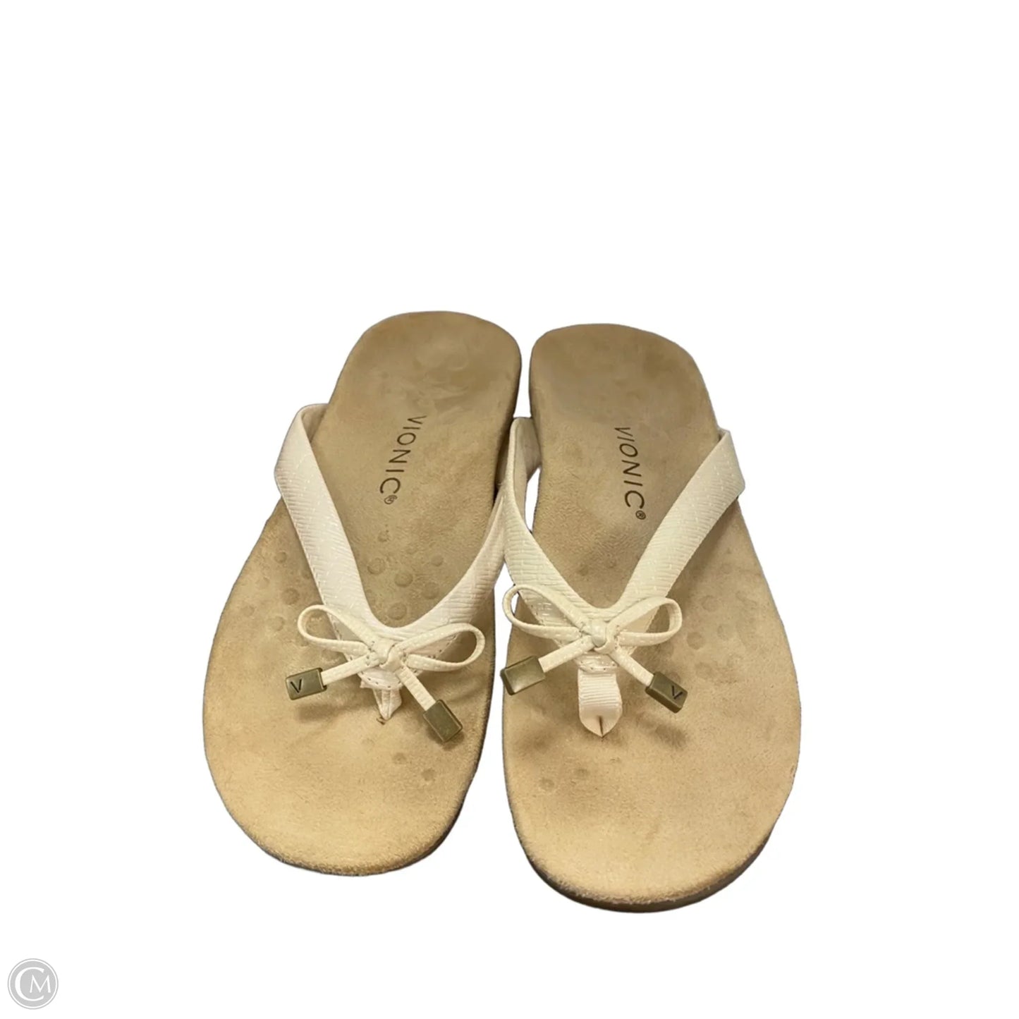 Sandals Flats By Vionic In Cream, Size: 7