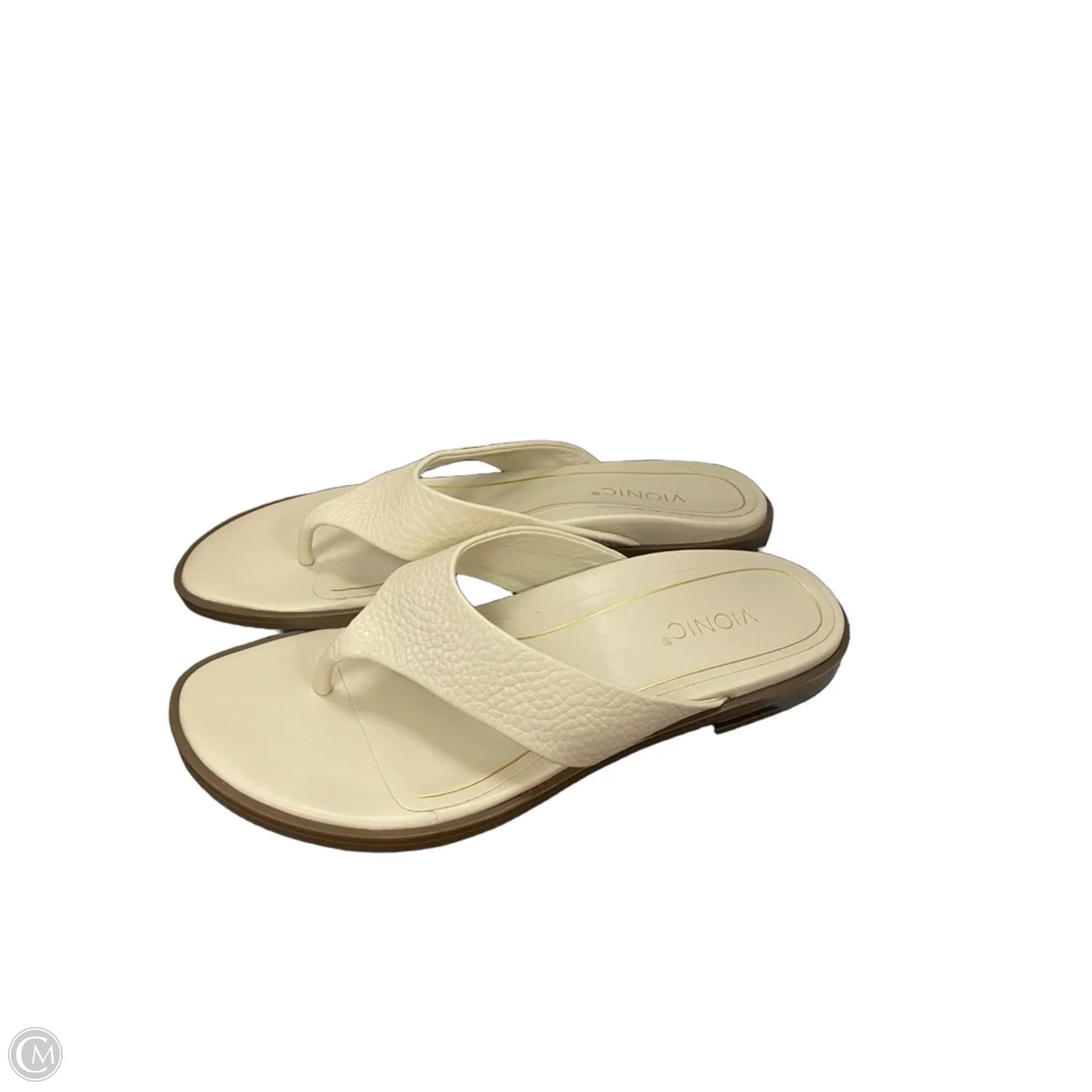 Sandals Flats By Vionic In Cream, Size: 7