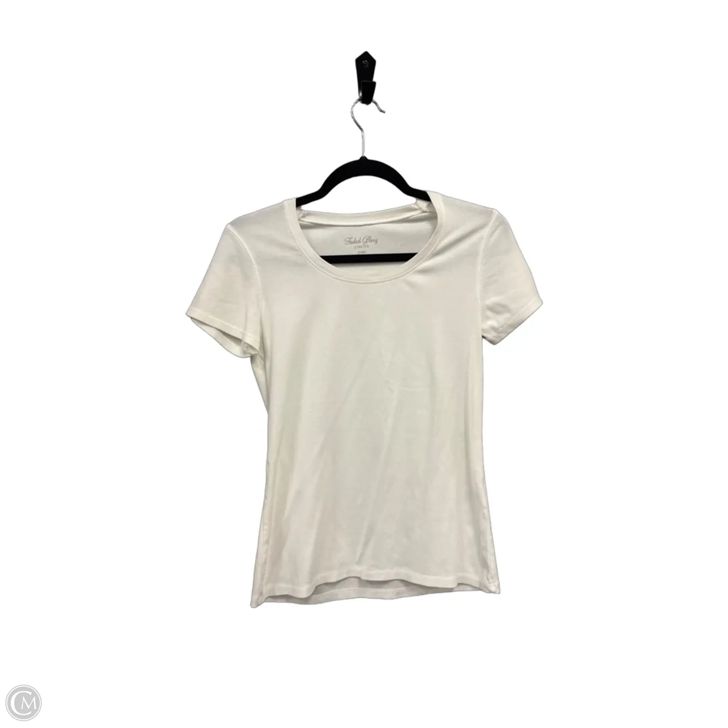 Top Short Sleeve Basic By Faded Glory In White, Size: S