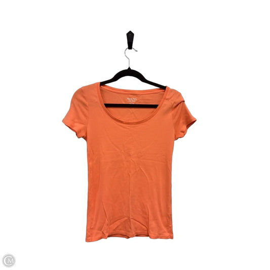 Top Short Sleeve Basic By Merona In Orange, Size: S