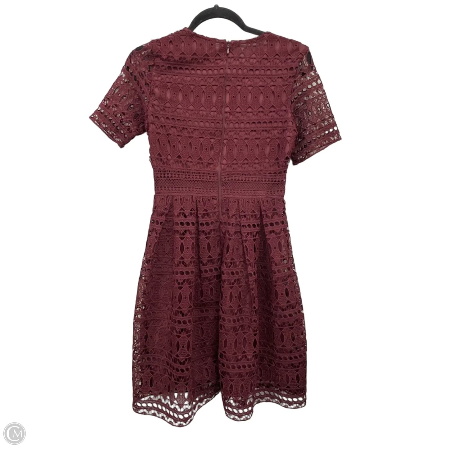 Dress Casual Short By H&m In Maroon, Size: Xs
