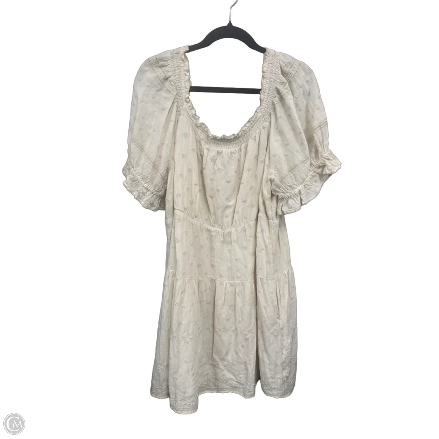 Dress Casual Short By Old Navy In Cream, Size: Xl