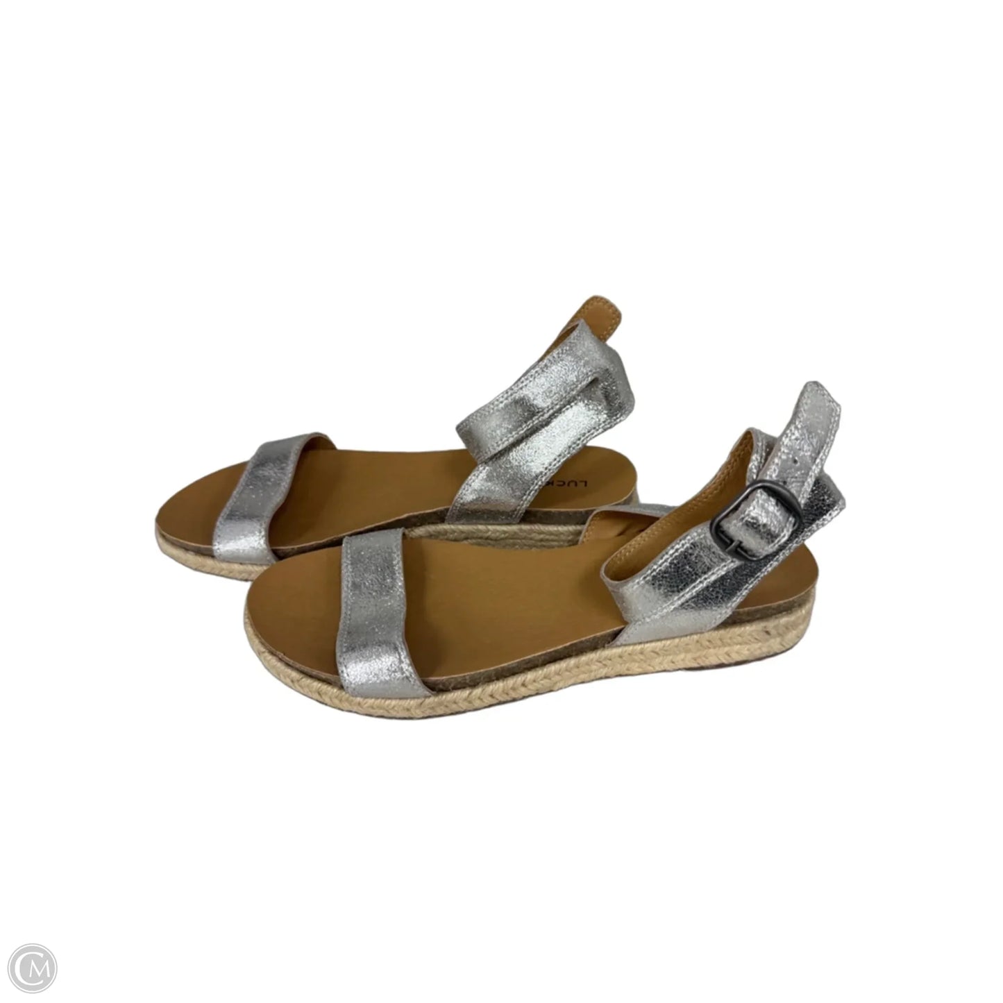 Sandals Flats By Lucky Brand In Silver, Size: 7