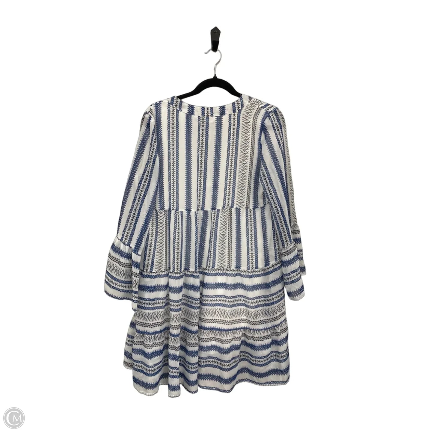 Dress Casual Short By Cme In Blue & White, Size: M