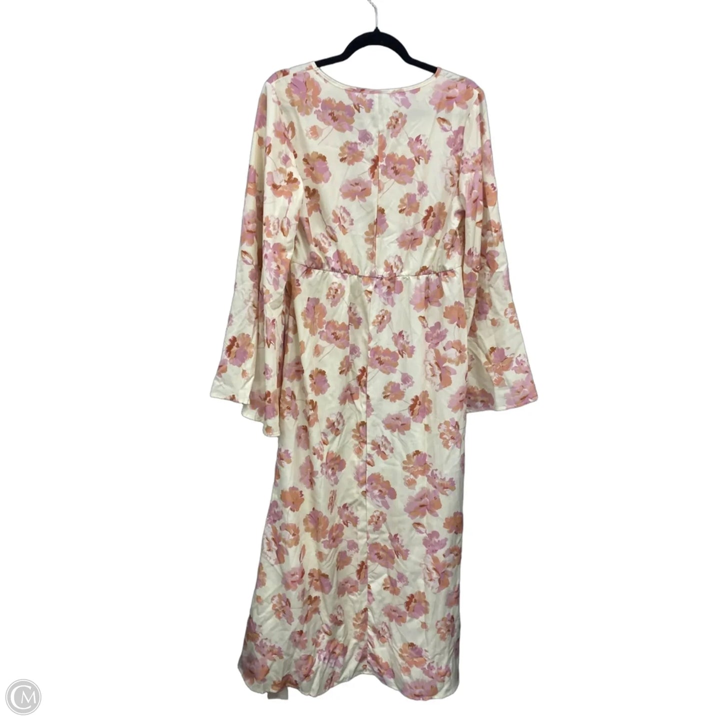 Dress Casual Maxi By Cme In Pink & Yellow, Size: L