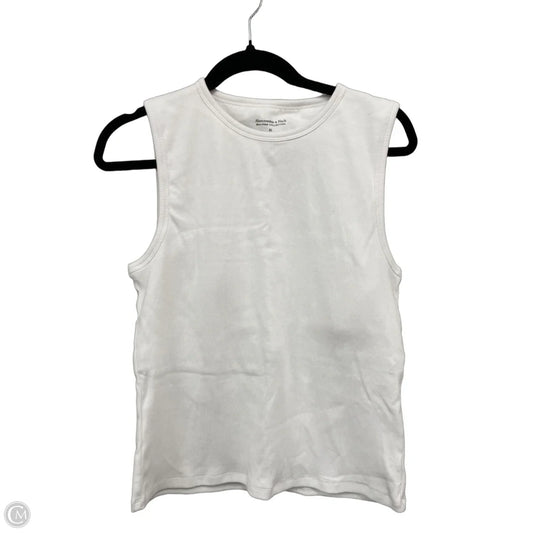 Top Sleeveless By Abercrombie And Fitch In White, Size: Xl