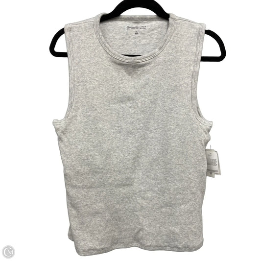 Top Sleeveless By Abercrombie And Fitch In Grey, Size: Xl
