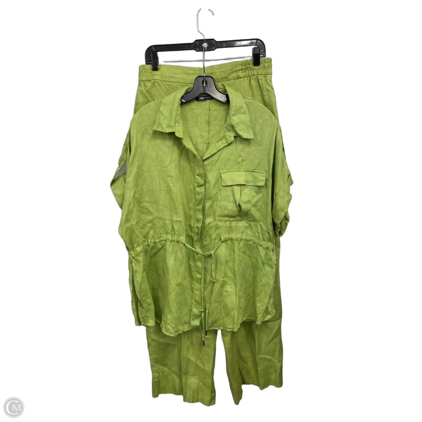 Pants Set 2pc By Zara In Green, Size: Xl