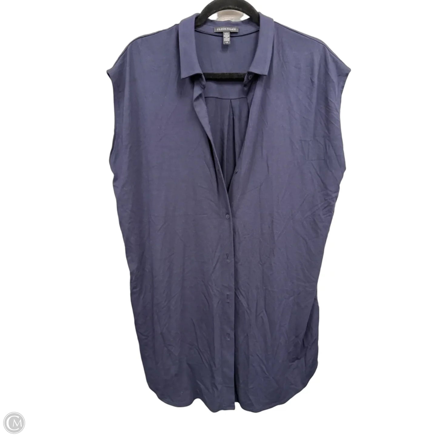 Dress Casual Short By Eileen Fisher In Navy, Size: L
