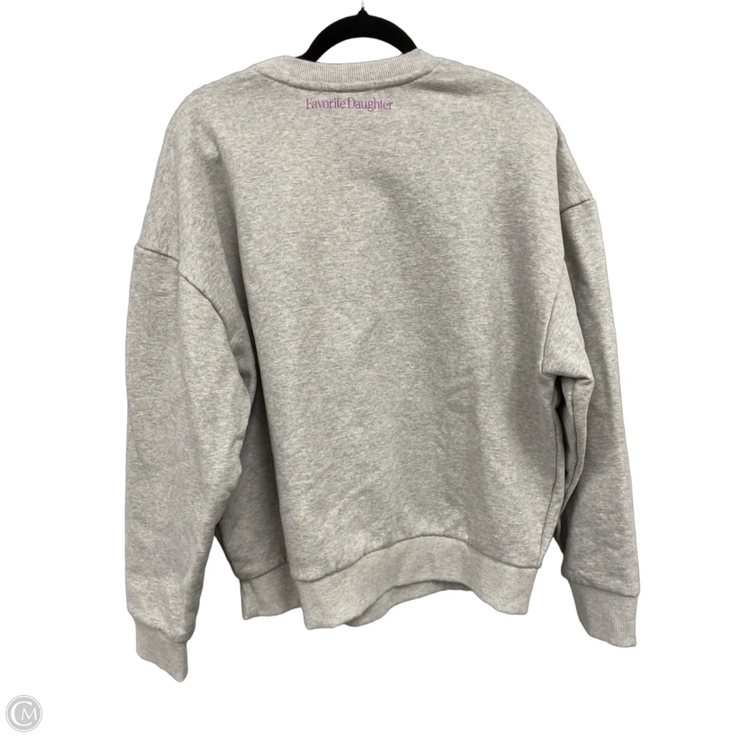 Sweatshirt Crewneck By Favorite Daughter In Grey & Purple, Size: M