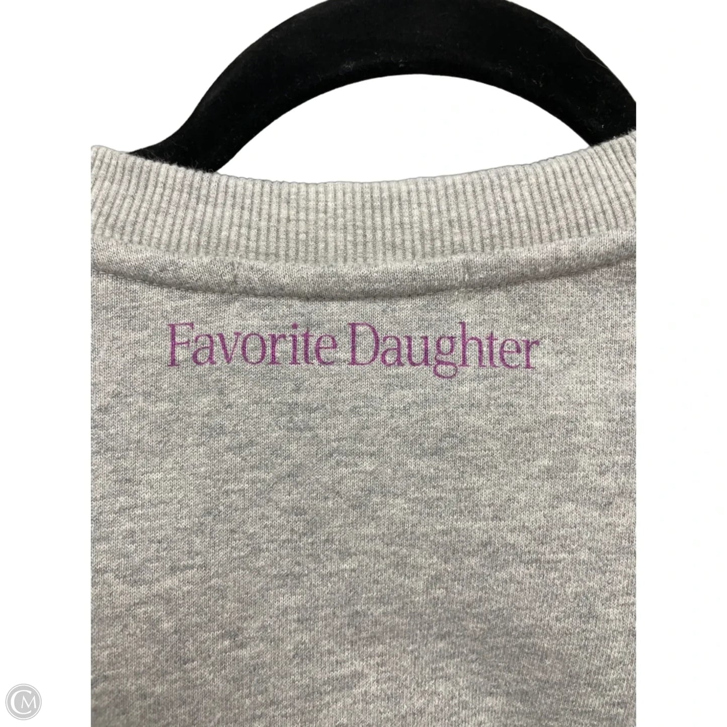 Sweatshirt Crewneck By Favorite Daughter In Grey & Purple, Size: M