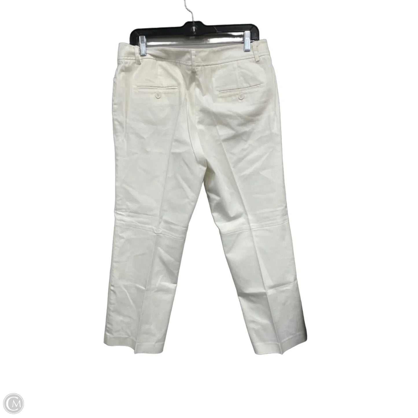 Jeans Straight By Calvin Klein In Ivory, Size: 12