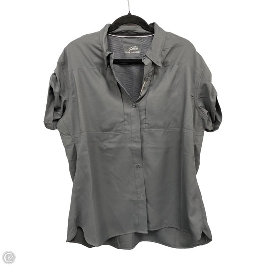 Top Short Sleeve By Clothes Mentor In Grey, Size: Xl