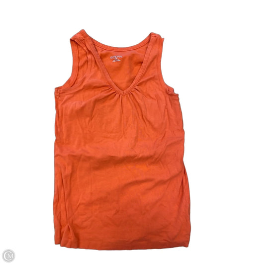 Top Sleeveless Basic By Merona In Orange, Size: M