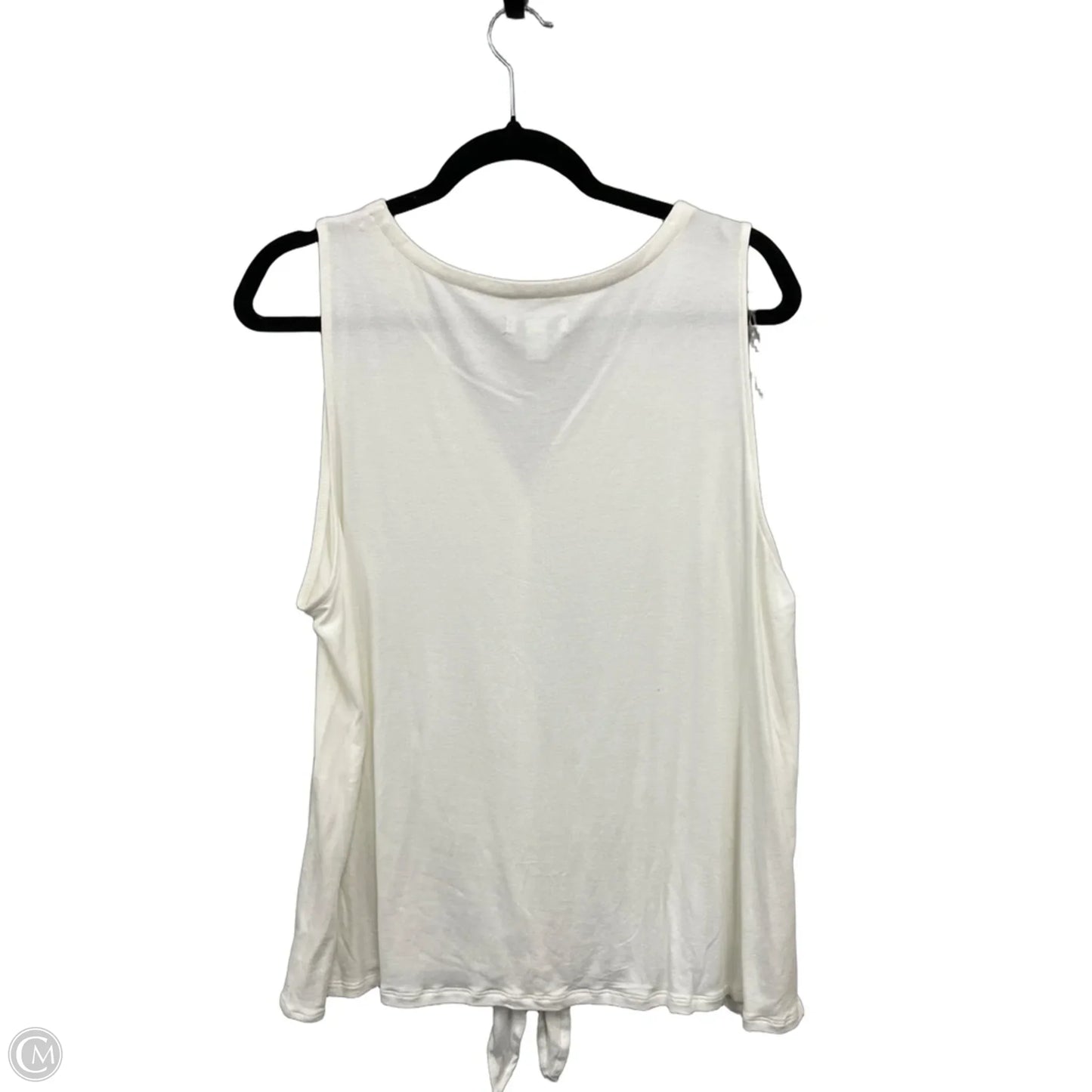Top Sleeveless By Nine West Apparel In Cream, Size: Xl