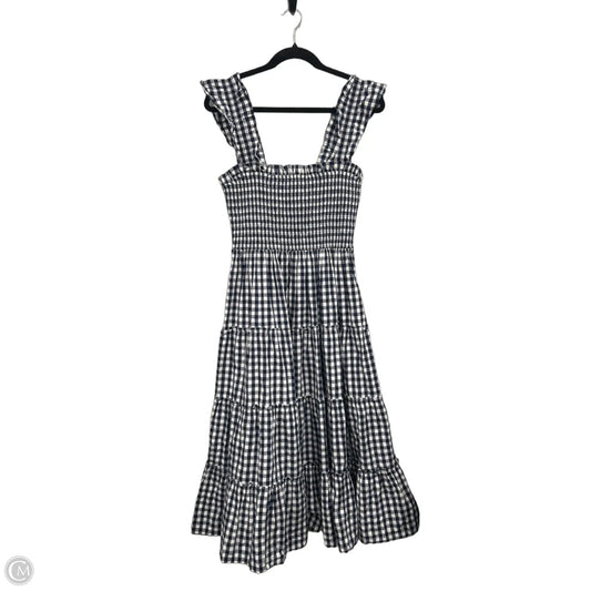 Dress Casual Midi By Crown And Ivy In Blue & White, Size: S