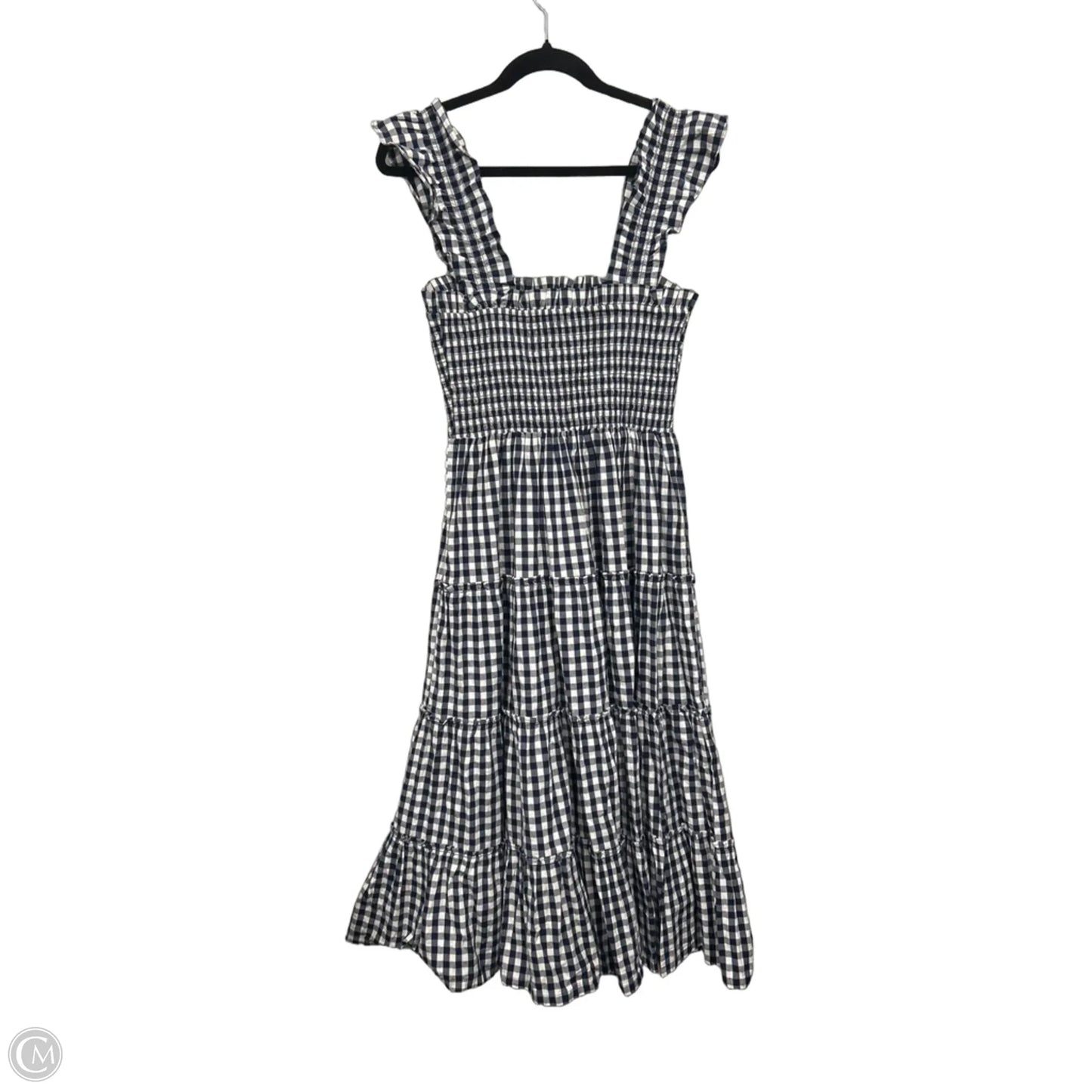 Dress Casual Midi By Crown And Ivy In Blue & White, Size: S