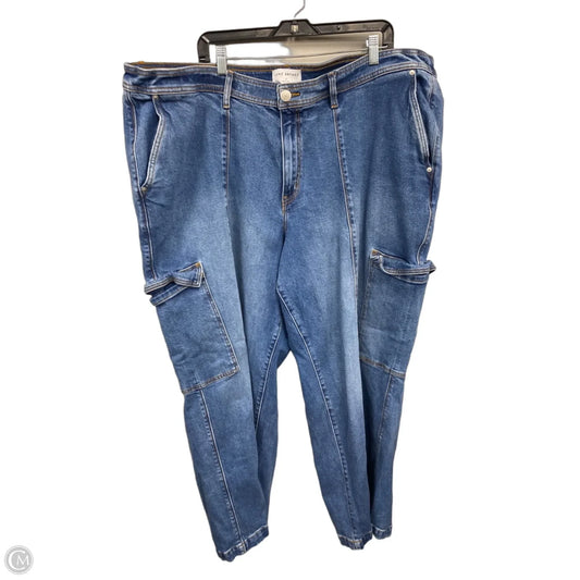 Jeans Wide Leg By Lane Bryant In Blue Denim, Size: 4x