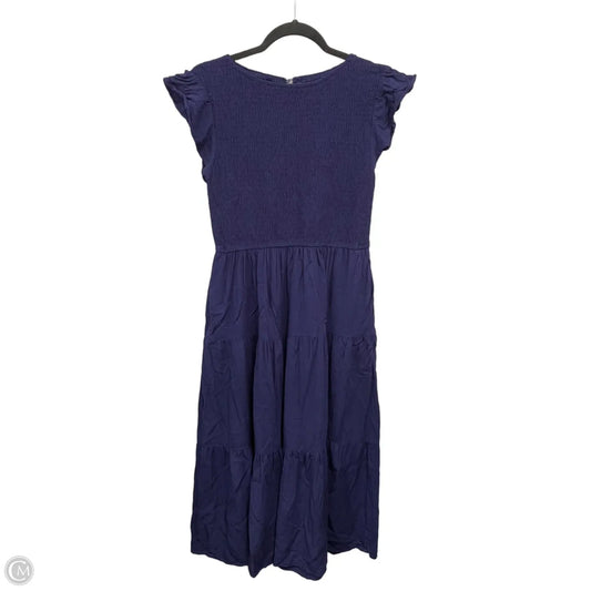 Dress Casual Midi By Zesica In Navy, Size: M