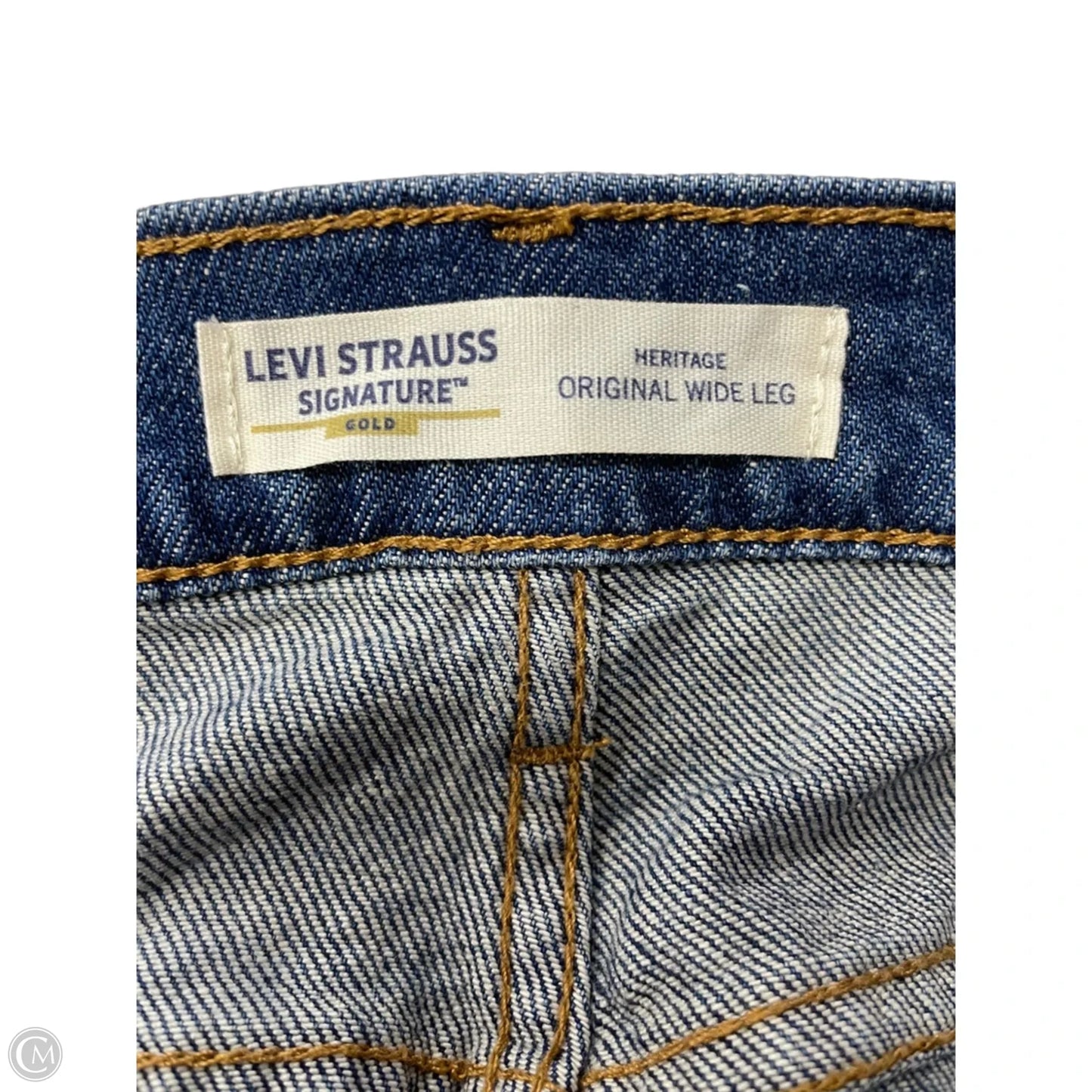 Jeans Wide Leg By Levis In Blue Denim, Size: 10