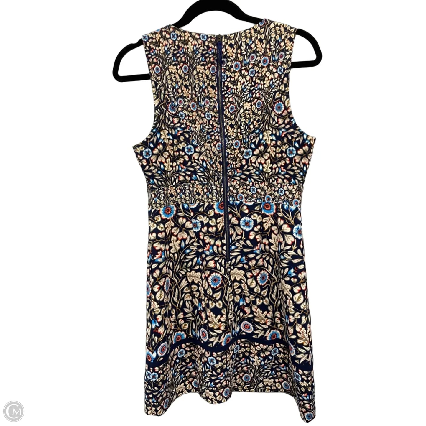 Dress Casual Short By Maeve In Blue & Cream, Size: 8
