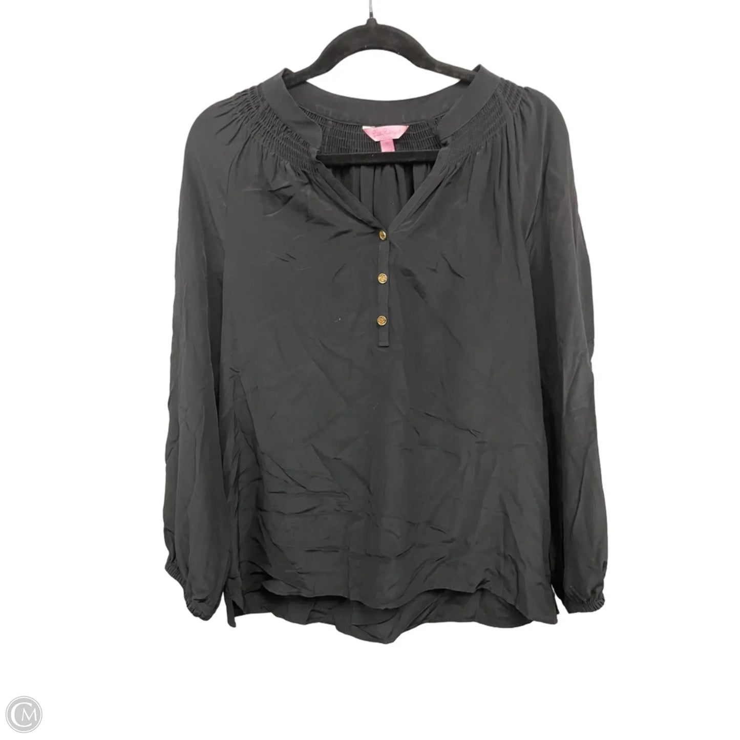 Blouse Designer By Lilly Pulitzer In Black, Size: M