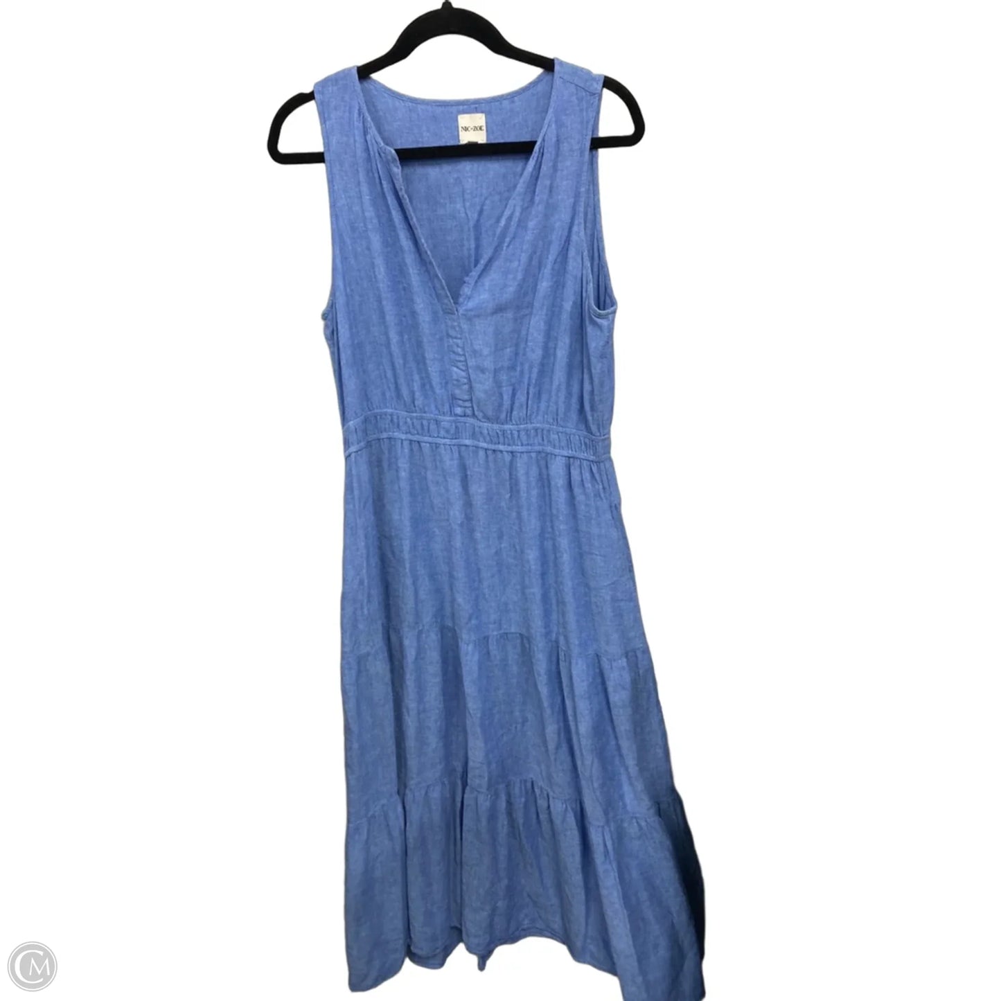 Dress Casual Maxi By Nic + Zoe In Blue, Size: L
