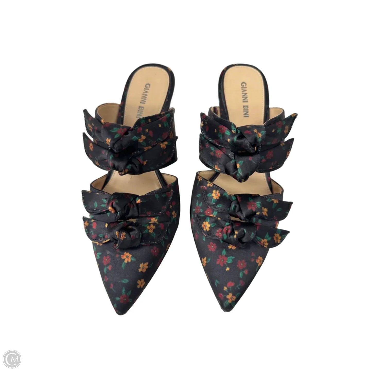 Shoes Heels Stiletto By Gianni Bini In Black & Yellow, Size: 9