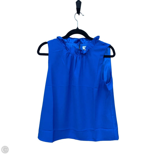 Blouse Sleeveless By J. Crew In Blue, Size: M