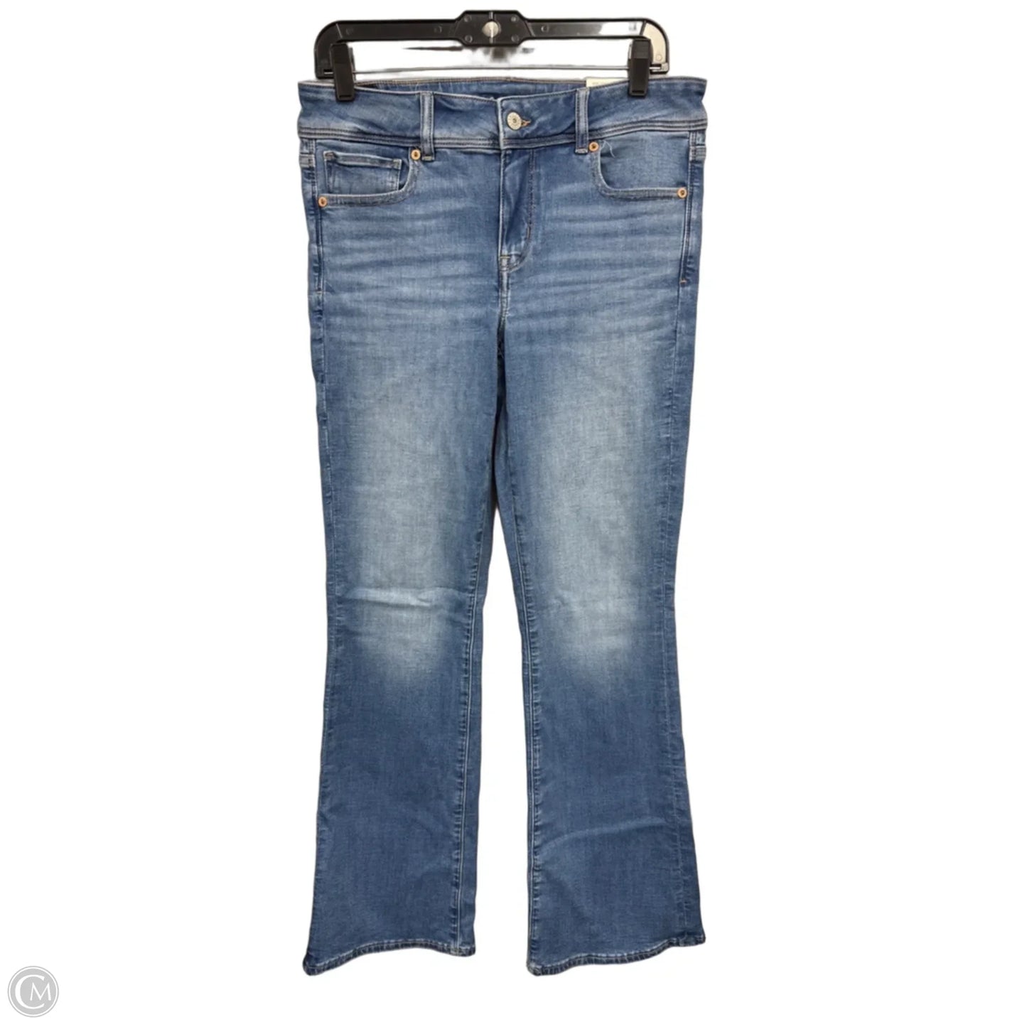 Jeans Boot Cut By American Eagle In Blue Denim, Size: 8