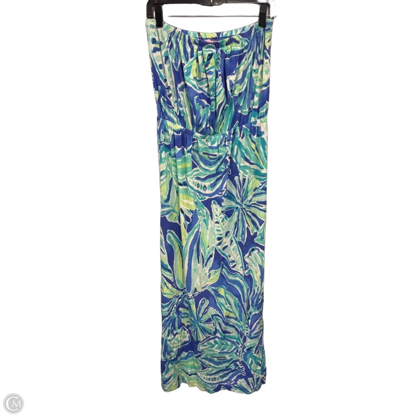 Dress Designer By Lilly Pulitzer In Blue & Green, Size: L