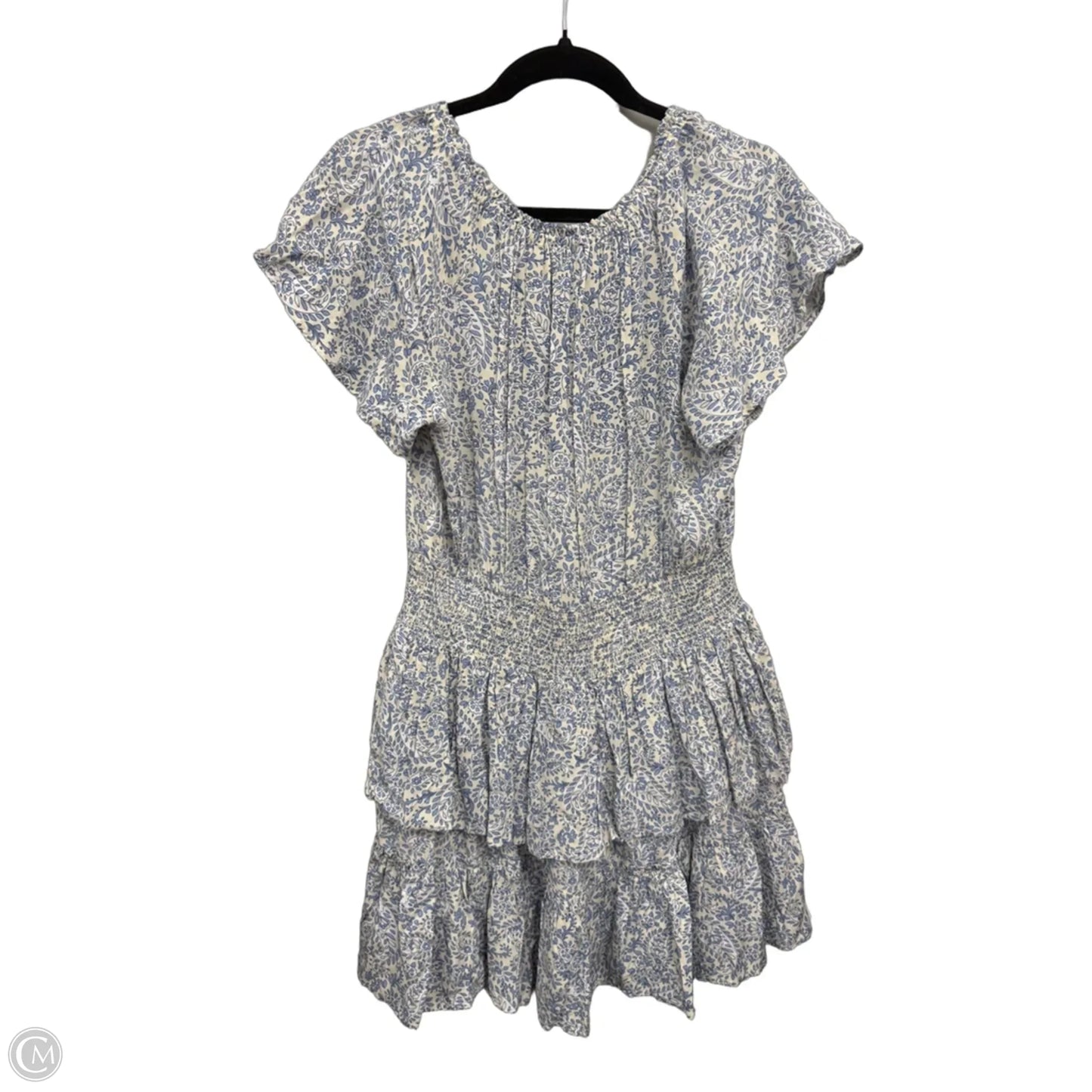 Dress Casual Short By Patrons Of Peace In Blue & White, Size: L